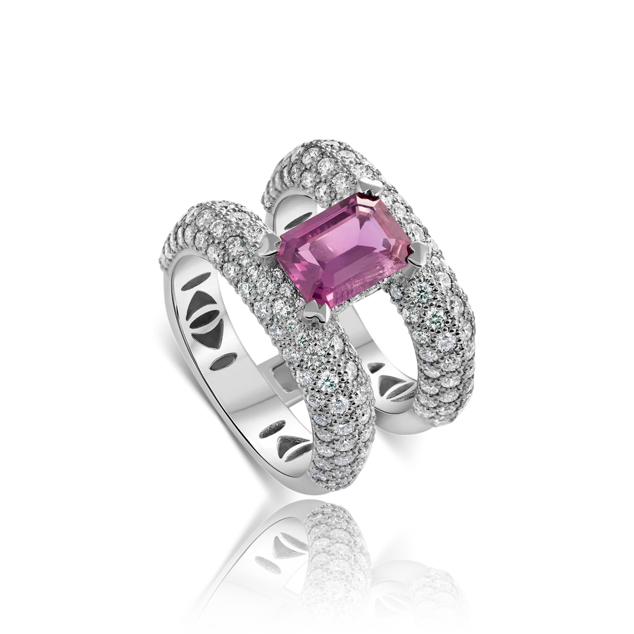 GHOST PRIVE PINK SAPPHIRE RING
