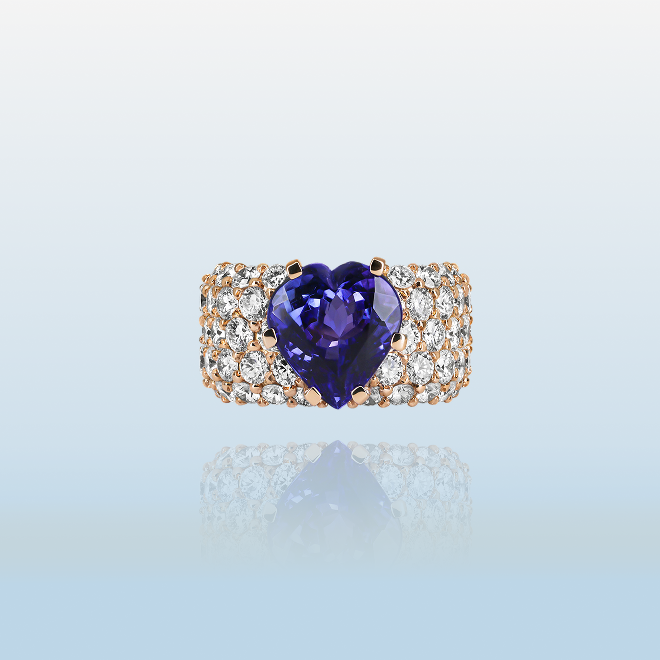 Star Ghost Ring (with heart)