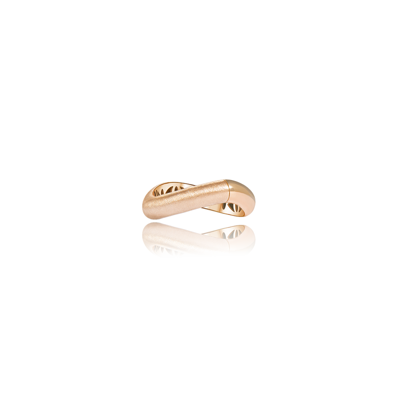 GHOST SHIFT RING HALF GLOSSY HALF TEXTURED