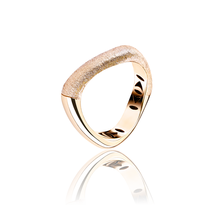 GHOST SHIFT RING HALF GLOSSY HALF TEXTURED