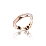 GHOST SHIFT RING HALF TEXTURED & HALF GOLD GHOST