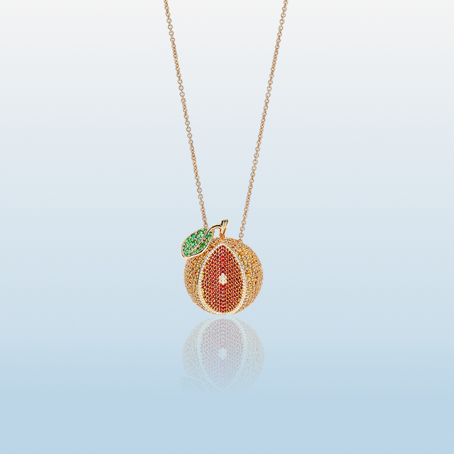 EDEN ORANGE NECKLACE MEDIUM