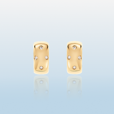 GOLD GHOST EARRINGS